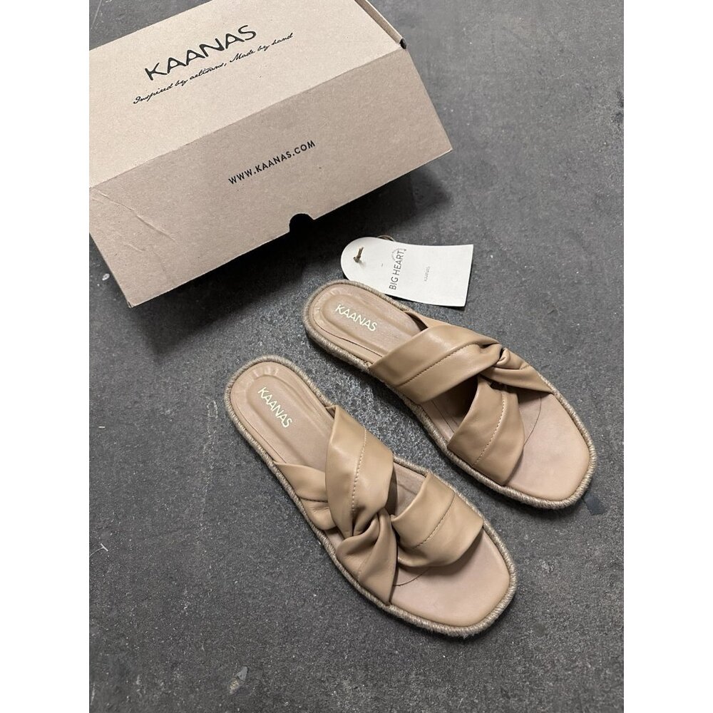 Kaanas Sungai Espadrille Sandals Nutmeg Brown